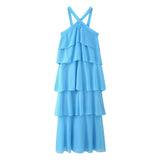 Women's Explosive Three-Dimensional Flower Trim Layer Chiffon