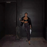 Hot Super Flash Drill Sexy Perspective Bag Hip Skirt Fashion Hot One