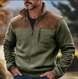 Version Of 2025 Men's Casual Coat Autumn And Winter Grip Velvet Knitwear Station Head-On Zipper