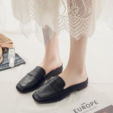 Half Slippers Women Wear Summer New Korean Version Of The Head Of The Lazy Muller Slippers Ladies