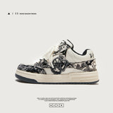 Shoes To Destroy The Aesthetic Double Shoes Tongue National Trend Men's Shoes Men's Fashion Shoes Bread Shoes Men's And Women's Same Small White