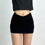 Summer New Thai Hottie Sexy Low V Waist Tight Body Slim Ass Skirt Skirt Mini Short