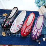 Zingj Mesh Shoes Embroidered Sandals Cloth Shoes Women Summer Fashion Mesh Embroidered Women Sandals