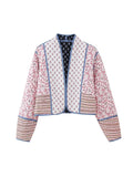 Women's Clothing Prints Two Sides Of The Cotton Jacket Cardigan Color Small Cotton Jacket Cotton Clothes Women