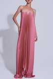 Women's Dress With Chest Pressure Folding Oversized Dress Sexy Dress 100-Fold Dress Woman
