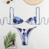 2025 New Leopard Print Sexy Bikini Sling Swimsuit Female Senior Feel Beach Spa