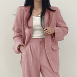 Zingj Suit Jacket Female 2024 New Spring And Autumn Korean Version Chic Small Suit Suit Lady Design Sense