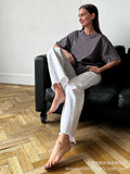 Spring Summer New Solid Color T-Shirt Women Hot Pure Cotton Short-Sleeved Top