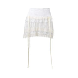 Zingj Women's Summer 2024 New Sexy Hot Girl Pure Desire Wind Lace Stitching Low Waist French Sweet