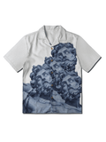 Men's Poseidon Print Short Sleeve Shirt-Outfit