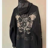 Children's Hooded Jacket 2025 New Cross Hoodie Hoodie Bow Print