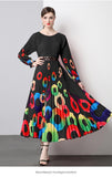 New Women's Dress Dress Oversized Dress Print 100 Folds T-Shirt With T-Shirt Holiday Casual