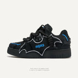 Shoes [Black Knight] Designer National Tide Batman Bread Shoes Thick Soles To Height Men's Shoes Men's Shoes Men's
