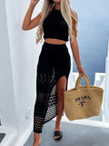 Bikini Shirt Short Shirt Fork Bag Hip Half Dress Two Sets Of Beach Dress