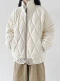 Zingj Cotton Clothes Female 2024 New Advanced Sense Super Good-Looking Cotton-Padded Jacket Oversize Winter Coat Small Cotton-Padded