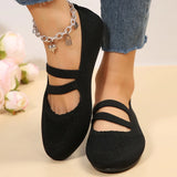 And South Korea Ping Base Large-Size Flying Single Shoes Women 2025 Autumn Round Head Cover Shallow Lazy Work Shoes