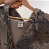 Vintage Hoodie Men Shi Loose Niche Zipper Hoodie Outside Wearing Handsome