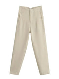 2023 Pants For Women Beige High Waist Woman Trousers Office Wear Black White Pants Streetwear Multicolor Baggy