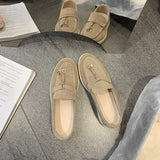 New Small Fashion Leisure Flat Base Lazy One Foot Comfortable Soft Soft-Sided White Shoes