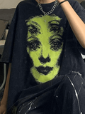 Screen Print Oversized Tee- Outfit