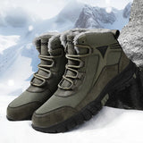 Hiking Large Snow Boots Men Plus Thick Sneakers Waterproof Cold To Keep Warm High-Tight Cotton Boots