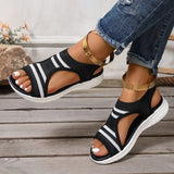 Size 25 Spring And Summer New Women's Thick-Soled Pedal Fish Mouth Flying Mesh Leisure Beach