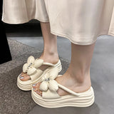 Cake Thick Bottom Dew Cool Slippers Women Wear 2025 New Summer Gentle Fairy Wind