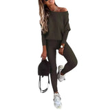 Hot Sales Of Pure Color Fashion Casual Tying Slanted Shoulder Sports Trousers Trousers Suit