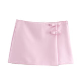 New Collar Bow Decoration Solid Color Blouse