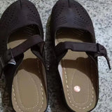 Cool Slippers Women's Summer Leisure New Retro Hollow Belt Buckle Slippers Slope And Head Women's