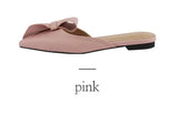 flat bow slippers women summer wear Baotou half slippers 2019 new fashion lazy sandals women's