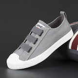 The Autumn Of 2025, The New Men's Shoes Flat-Soled Permeable Board Shoes Korean Version Of The Trend Tied With Canvas Shoes Round-Headed Casual