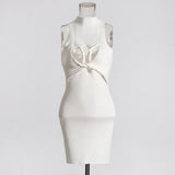Sexy Hollow Kinesi Dress 2025 New Sleeveless Temperament Design Slimming
