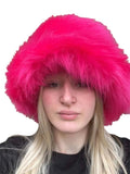 Winter Warm Fur Bucket Hats For Women Outdoor Hat Soft Fleece Fisherman Cap Korean Fashion Chic Lady Causal Caps
