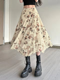 Cloth Forget To Be Careful Hot Babes Rags Rags Side Irregular Long Skirt Holiday Style Thin Mesh