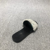 2025 New Cool Drag Temperament Female Summer European Pearling Princess Wind And Toe Type Flat-Bottom