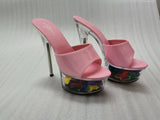 Zingj Patent Leather 15Cm Special High Heels With Sexy Waterproof Platform Hate Day Superb High Slippers Female