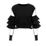 New Air Layer Splicing Mesh Fluoroscopy Fluorosphery Threaded Cuff Under The Short Dress Female