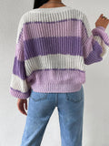 And Winter Long-Sleeved Jacket Sweater Casual Loose Lazy Wind Knitting Top