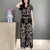 New Sweet Female Taste Lace High-End Buckle Pocket Royal Sister Dress Goddess Temperament To Take Pictures