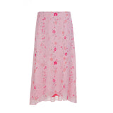 Cloth Forget To Be Careful Hot Babes Rags Rags Side Irregular Long Skirt Holiday Style Thin Mesh