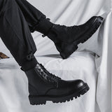 Boots Male British Style Black Fashion Ankle Boots