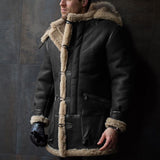 And Winter Burst Single Fur Collar Collar Thick Coat Embroidered Man Coat European Code