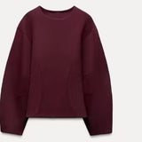 Women's INS Explosion Fashion Casual Round Collar Blouse + Casual Pants