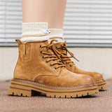 Zingj Boots Fall 2024 New Vintage Overalls Western Lovers Platform Increased Hot Style Ankle Boots