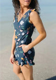 New Swimming Bra Lady Swimsuit Print Hot Spring Flat