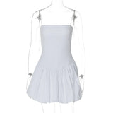 Zingj Wind Women's Summer New Sexy Chest One Word Collar Waist Show Thin Sling