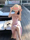 Xichun New Three-Dimensional Nail Flower High-Waisted Vertede Dress High-End Long Dress Female
