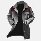 Autumn And Winter Men's Coat Velvet Jacket Multi-Pocket Zipper