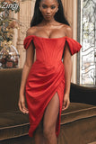 Quality Summer Satin Bodycon Dress Women Party Dress Elegant 2023 Off The Shoulder Wedding Night Dresses Evening Club